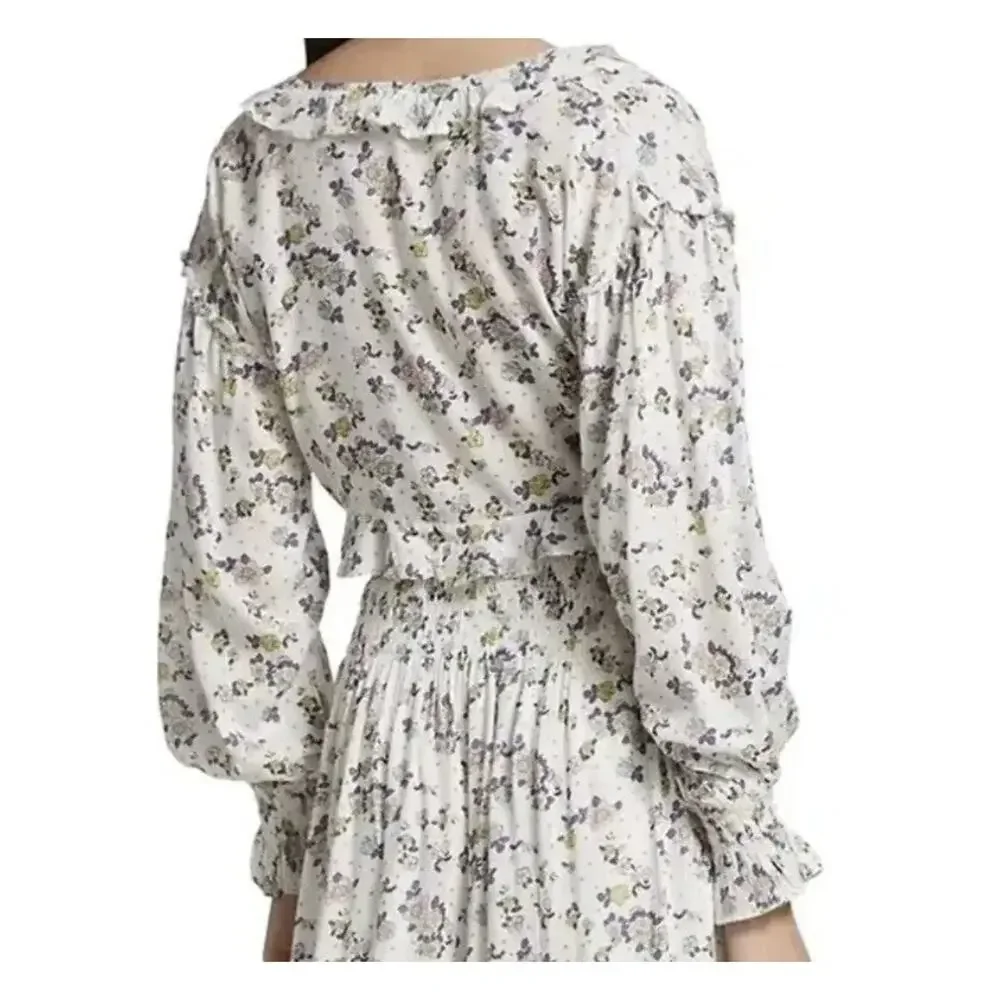 Free People Womens Size Large Secret Garden Crop Top ONLY Comfort *Flaws